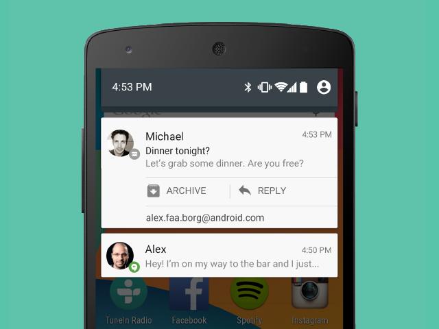 Intercept Android notifications